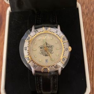 NWOT Men’s watch “Murphy’s Irish Stout” logo face
